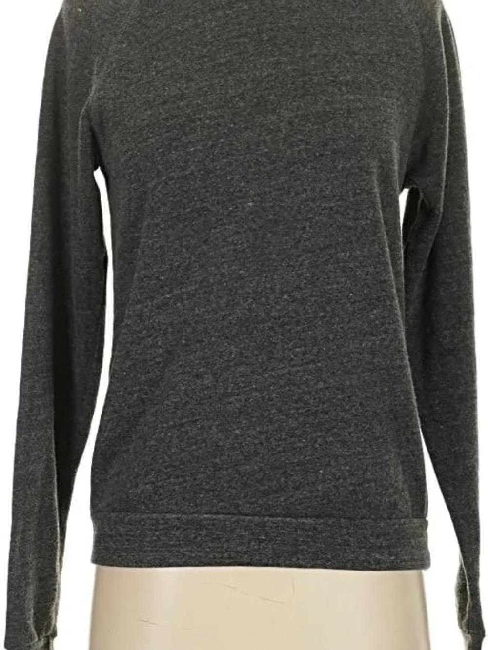 Bow & Drape Heather Dark Gray Crewneck Sweater